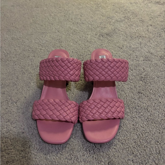 Steve Madden braided pink heels - Picture 1 of 2